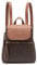 Calvin Klein Damen Elaine Signature Key Item Flap Rucksack, Braun/Khaki/Gepäck Saffiano, Einheitsgröße