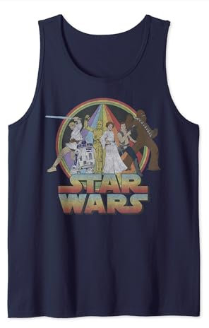 Star Wars Rainbow Group Shot Vintage Poster Tank Top