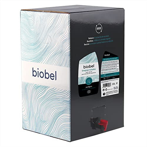 Biobel - Abrillantador para Lavavajillas - 100% Natural - Acabado Seco y Brillante - Elaborado con Alcohol Vegetal - Sin Perfume ni Alérgenos - Apto para Lavavajillas Domésticos - 20 L