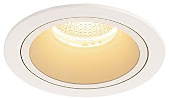 SLV Deckeneinbauleuchte NUMINOS® DL L / LED Spot, Fluter, Deckenstrahler, Deckenleuchte, Einbau-Leuchte, Innen-Beleuchtung / IP20/IP44 3000K 25.41W 2300lm weiß 40Grad