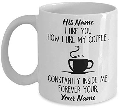 Funny Gift Family Teetasse I Like You How I Like My Coffee Constantly Inside Me Forever Your Tasse