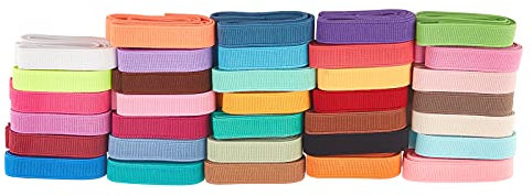 BENECREAT 31M 15mm Large Bandes élastiques Plates Élastique à Coudre 34 Couleurs Ruban Bandes pour Robe Jupe Ceinture Perruque Bandes