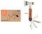 Gentlemen's Hardware 10-in-1 Multi-Tool Stainless Steel Axe Pocket Tool, Beechwood Handle