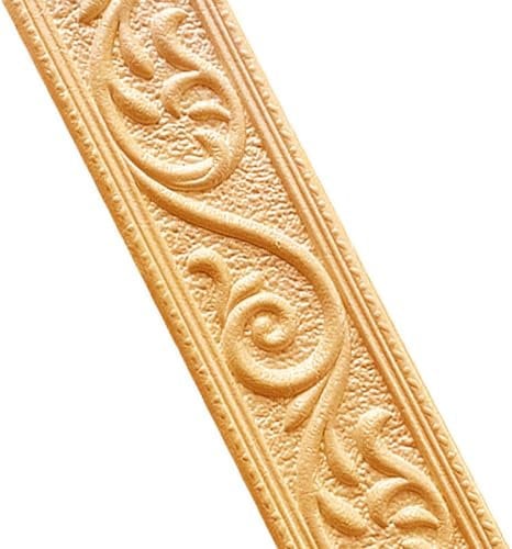 Hoomall 3D Waterproof Wall Trim Line Skirting Border Self Adhesive Wall Decal Removable Tiles Sticker for Kitchen Bathroom (Gold,230×4.8cm)