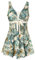 Ecupper Maillot de Bain Une Pieces pour Femme Rétro Jupe avec Volantée Contrôle du Ventre Push Up Col en V Jaune Citron L