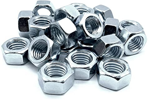 DOJA Barcelona | Tuercas | 25 Tuerca Hexagonal M14 | 11 x 22 mm | en Acero Galvanizado | Tuercas para Perno, Tuerca Roscada, Acoplamiento, Ajustar y Sujetar Elementos en Interiores y Exteriores...