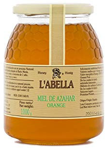 L'Abella Mel - Miel de Fleur d'Oranger - Fleur d'Oranger 100% Naturel | Miel d'Abeille Pur Collecté Artisanalement en Espagne - Sans Gluten -1000G