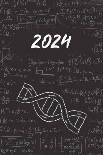 Kalender 2024: Kompakter Jahresplaner Wochenübersicht | A5 | Januar bis Dezember | Ferien, Feiertagen Monatsübersicht und vieles mehr | Organizer und Zeitplaner für 1 Jahr | Chemie Naturwissenschaft