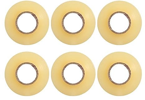 Torribaly 6er Eishockey Tape, Transparentes Hockey Tape, 2,4 cm x 28 m Griffband Selbstklebend Eishockey Schläger Tape, Schienbeinschoner Tape Hockeyschläger Grip Tape für Golf/Tennis/Badminton
