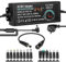 Jadeshay Adattatore di Alimentazione Regolabile 3V-24V 5A 120W Adattatore Universale 100V-240V AC a DC Convertitore Adattatore di Alimentazione per Elettronica Domestica,con connettore USB e 14 Punte
