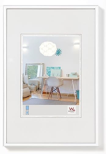 walther design Bilderrahmen personalisierter Glasdruck, Geschenk, New Lifestyle 10 x 15 cm, Weiss