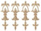4Pcs Vintage Holz Geschnitzte Onlay Abziehbilder, Holz Schrankaufkleber Geschnitzt Decal Holzschnitzerei Holzapplikation Geschnitzte Aufkleber Vintage Holz Ecke Onlay Holz Geschnitzt Ornamente