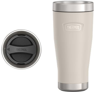 THERMOS, Série ICON Gobelet en acier inoxydable, Grès, 473 ml