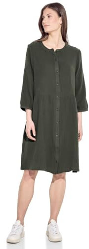 Cecil Damen B143964 Musselin Kleid, cool Khaki, M