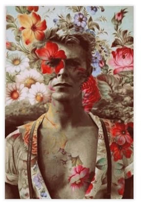 AmAzwi David Bowie Kunstposter, Album, Leinwand, Poster, Wandkunst, Dekordruck, Bild Gemälde für Wohnzimmer, Schlafzimmer, Dekoration, ungerahmt: 20 x 30 cm