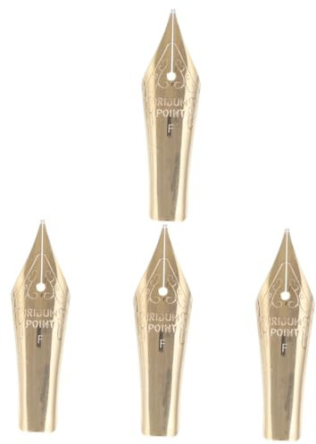 STOBOK 4pcs Fountain Pen Nibs Replacement for Calligraphy and Writing Nibs and Lightweight Design for Students and Artists