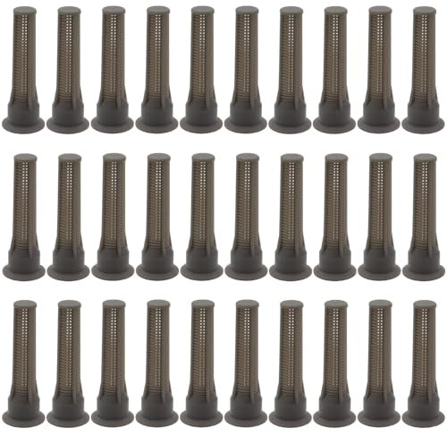 Niuohoy Sprühsprinkler-Düsenfilter, Variable Bogendüse, Ersatz-Pop-Up-Sprinklerköpfe, generischer Bewässerungsfilter, kompatibel mit Hunter, RainBird-Sprinkler-Sprühkopf, Braun, 30 Stück