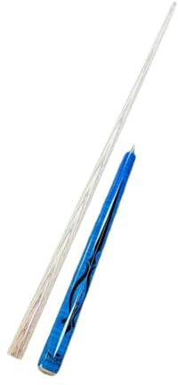 FLCPJGV Billard Pool Queue, Break Jump Queue, Länge 107 cm, Geteilt, Professioneller Pool Queue, Holz Billard Queue für Das Übungshaus, Erwachsene, Blau