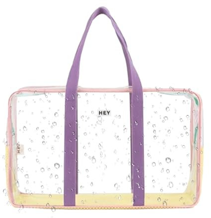 Ynnhik Bolsa de piscina transparente - Bolsa de piscina transparente impermeable de gran capacidad | Bolsa de almacenamiento portátil para deportes, viajes, compras, bolsa de playa para pesca, spa