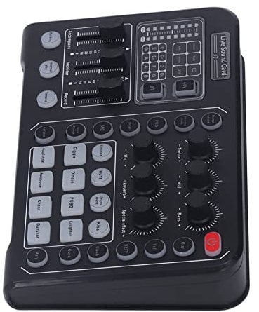 DSP-Chip-Dual-Channel-Wireless-Live-Soundkarte, Gebürstetes Panel-Design, für - und IOS-Benutzer