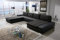 Sofa Couchgarnitur Verona U Couch Sofagarnitur U Wohnlandschaft mit Schlaffunktion und Bettkasten (Soft 11/ Nevada 10 Links)