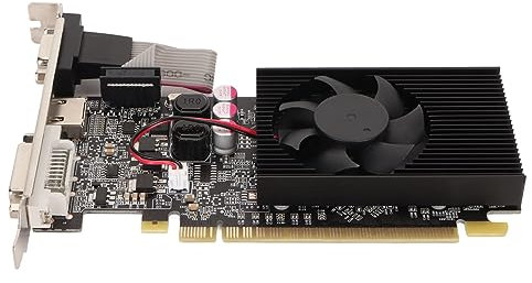 Ylwxzenith GT210 1G DDR3 64bit Graphics Card, Powerful Gaming GPU with DVI HD Interfaces, Supports DirectX10.1, Stable PCB Material, Quiet Cooling Fan for Silent