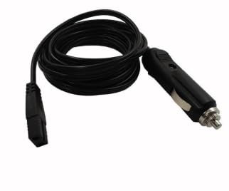 Car Refrigerator Power Cord Cable, 3m 12V Mini Fridge Car Cooler Cool Box Lead Cable Universal Plug Power Adapter Extension Cord for Car Rear View CCTV Monitors Motor Device Camera, Black