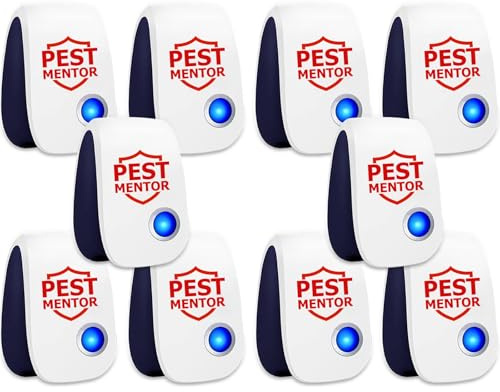 Lot de 10 répulsifs à ultrasons pour rongeurs, souris, moustiques, souris