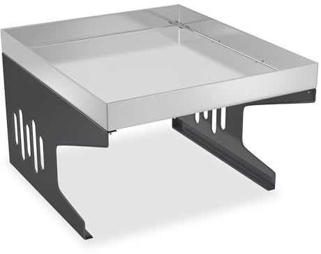 TATIVALO Mähroboter Garage – Wetterfeste Roboter-Garage aus Metall mit Edelstahl-Dach, UV-beständig, Staub- & Regenschutz, Universell für Rasenroboter, Bepflanzbares Dach, 70x60x42,5 cm