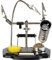 TOOLCRAFT ZD-10Y Dritte Hand I Löthilfe I Lötstation I Krokodilklemmen I Platinenarbeiten I 135 mm Basis I 172 mm Höhe I 190 mm Länge I Elektronik-Helfer