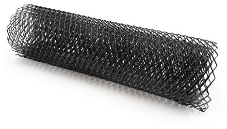 sourcing map 100x33cm Parrilla de Coche Malla Rómbica Rejilla Aluminio Negro 10x20mm