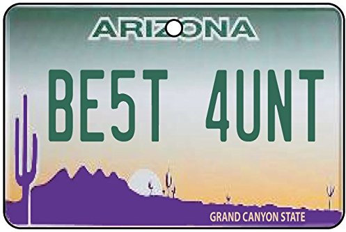 Arizona - Best Aunt Nummernschild Auto Lufterfrischer