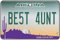 Arizona - Best Aunt Nummernschild Auto Lufterfrischer
