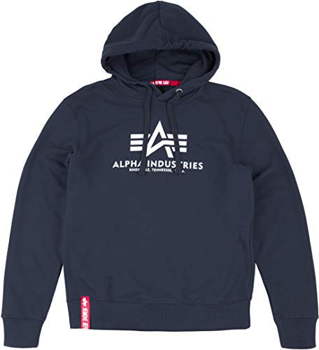 Alpha Industries Basic Hoody Kapuzensweat für Herren New Navy