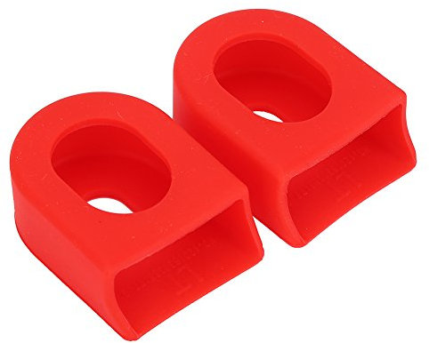 Alomejor Kurbelarmschutz Kurbelgarnitur Shell Case Kurbelarmstiefel für Fahrradteile(Rot)