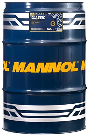 MANNOL 7501 Classic Motoröl 10W-40 für Benzin- und Dieselmotoren, 208L | Erfüllt API SN/CH-4, ACEA A3/B4, VW 505 00, MB 229.3, für Turbolader und LPG/LNG, Ester-Technologie schützt vor Verschleiß
