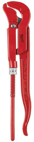Milwaukee 932464576 Steel Jaw Pipe Wrench 340mm Capacity 52mm, Red
