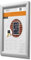 Deflecto Wand-Prospekthalter mit Klapprahmen & vorgebohrten Befestigungslöchern, Hoch- oder Querformat, 624 x 871 x 12 mm, A1, Plakat-Rahmen, Poster
