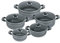 SQ Professional UNA Athena Non-Stick Aluminium Stockpot Set 5pc (18-26cm)