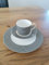 Dibbern FBC Park Avenue Grau-Schwarz - Kaffeetasse zyl. m.U. 0,25 + Teller 21 cm - NEU