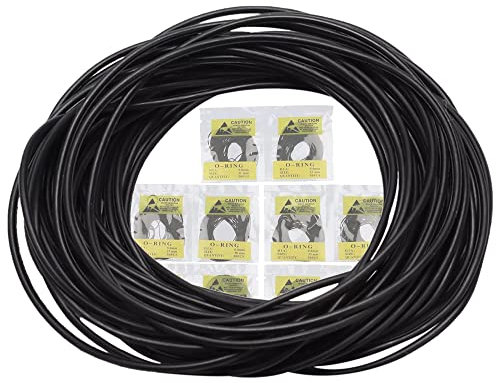 MMOBIEL 500 Unidades de Arandelas (Junta tórica) de Goma de 0,8 mm para la Tapa Trasera del Reloj; Kit de reemplazo de Arandelas de Sellado de 31-40 mm
