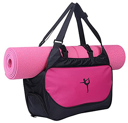 Multifunción mat yoga Pilates, mochila impermeable, correa ajustable (solo bolsa) Nueve rojo grande