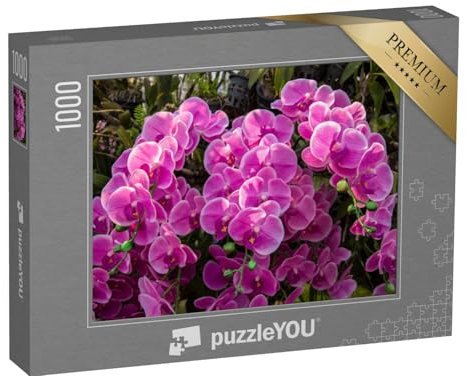 puzzleYOU: Puzzle 1000 Teile „Blütenmeer im Orchideengarten“ – aus der Puzzle-Kollektion Orchideen