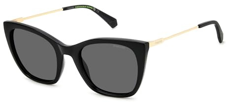 POLAROID Brille PLD 4144/S/X Größe 52-21 mm Schwarz polarisiert