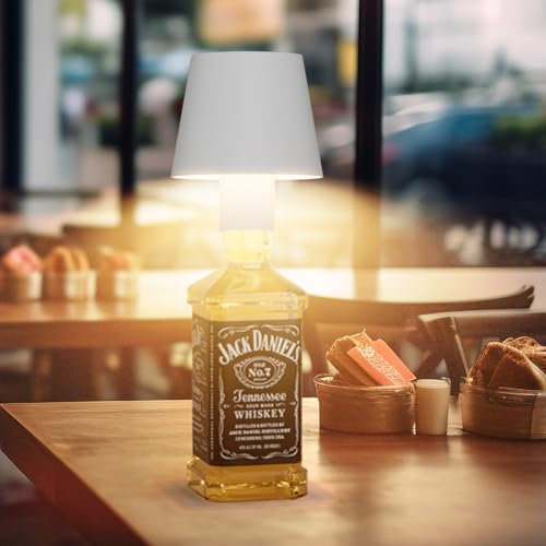 Coinmit LED lampada a bottiglia con batteria, IP54 senza fili, lampada da tavolo dimmerabile per interni all'aperto, balcone, tavolo da pranzo, bianco