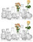 Glasseam Kleine Glasblume Vase Vintage: Mini Bud Sweet Erbsen Vasen Set Von 20 Crystal Clear Rustic Für Wohnzimmer Esstisch Hochzeit Zentrum Indoor Schlafzimmer Dekoration