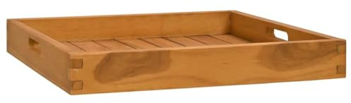 Plateau de service 50x50 cm Bois de teck massif