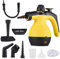 Kavolet Pulitore a vapore portatile, 1050 W, pulitore a vapore portatile, multifunzione Steam Cleaner, serbatoio dell'acqua da 350 ml, con 9 accessori per cucina, divano, bagno, finestra auto