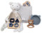 milavie Baby Geschenkset Junge - Neugeborenen Geschenk inkl. Geschenkbox blau | Baby Geschenk Set Schmusetuch, Holzauto, Spielzeug, Rassel, Schale