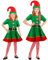 W WIDMANN MILANO Party Fashion - Kinderkostüm Elf, Kleid, Santas kleiner Helfer, Kobold, Wichtel, Fee, Weihnachtskostüm